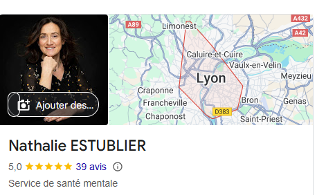 Avis Google – Nathalie Estublier, psychopraticienne TCC à Saint-Didier-au-Mont-d’Or